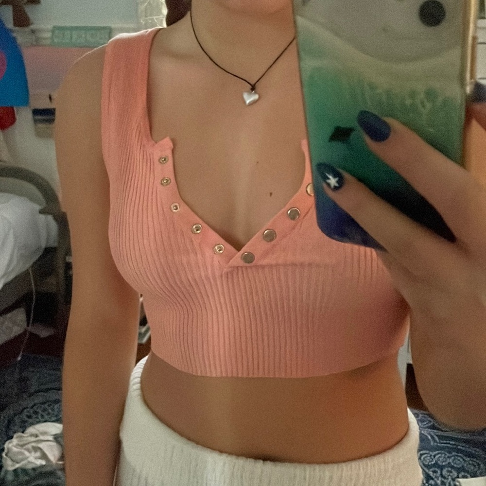Coral tank top